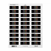 Persoonlijke kleurpotlood docentennaam Cute Back S Etiket (Full Sheet)