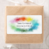 Persoonlijke kleurrijke Abstracte moderne Sjabloon Etiket (Insitu)