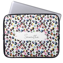 Persoonlijke Kleurrijke Dierenprint Laptoplader Laptop Sleeve