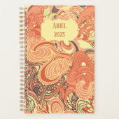Persoonlijke kleurrijke Elegant  Paisley Planner (Voorkant)