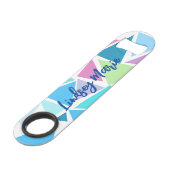 PERSOONLIJKE KLEURRIJKE FLESOPENER SPEED FLESSENOPENER (Voorkant Gekanteld)