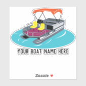 Persoonlijke kleurrijke fototoon Boat Decal Sticke Sticker (Vel)