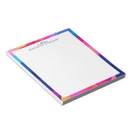 Persoonlijke Kleurrijke Geometrische Rand Notitieblok