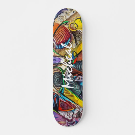 Persoonlijke kleurrijke graffiti-kunst persoonlijk skateboard (Voorkant)