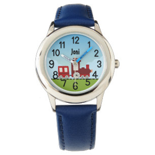 Persoonlijke kleurrijke grappige kinder jongens Tr Horloge
