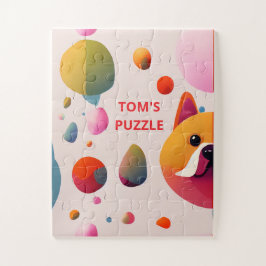Persoonlijke Kleurrijke Hond Voor Kinderen ALLES P Legpuzzel