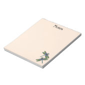 Persoonlijke kleurrijke keizer Dragonfly Notitieblok (Linkerzijde)