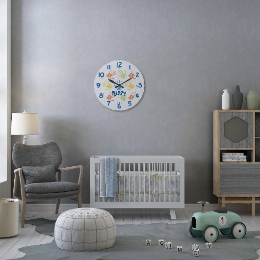 Persoonlijke kleurrijke kleine handenklok grote klok