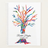 Persoonlijke kleurrijke levensboom planner (Voorkant)