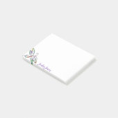 Persoonlijke kleurrijke libel  post-it® notes (Schuin)