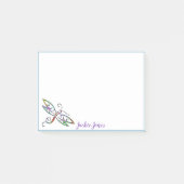 Persoonlijke kleurrijke libel post-it notities post-it® notes (Voorkant)