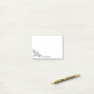 Persoonlijke kleurrijke libel post-it notities post-it® notes