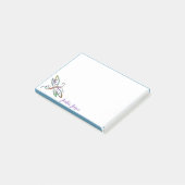Persoonlijke kleurrijke libel post-it notities post-it® notes (Schuin)