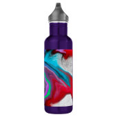 Persoonlijke kleurrijke marmer-explosie waterfles  (Rechts)