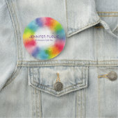 Persoonlijke kleurrijke moderne, elegante Sjabloon Naamplaatje (In situ)