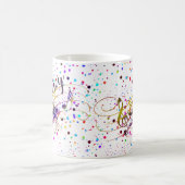 Persoonlijke kleurrijke muziekuitzending Koffiekof Koffiemok (Center)