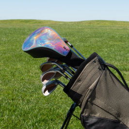 Persoonlijke Kleurrijke Opal Wervelende Marmer Tex Golfheadcover