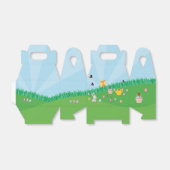 Persoonlijke kleurrijke paaseieren Hunt Bunny Chic Bedankdoosjes (Uitgevouwen)