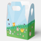 Persoonlijke kleurrijke paaseieren Hunt Bunny Chic Bedankdoosjes (Geopend)