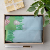 Persoonlijke kleurrijke paaseieren Hunt Bunny Chic Tissuepapier (Geschenk)