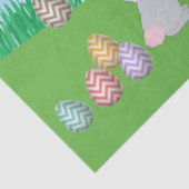 Persoonlijke kleurrijke paaseieren Hunt Bunny Chic Tissuepapier (Detail)