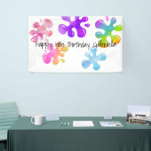 Persoonlijke kleurrijke platte bankanner spandoek (Beurs)