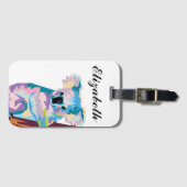 Persoonlijke kleurrijke Pop Art Koala Bagagelabel (Voorkant (horizontaal))