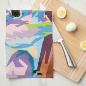 Persoonlijke kleurrijke Pop Art Koala Theedoek (Quarter Fold)