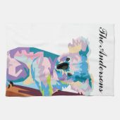 Persoonlijke kleurrijke Pop Art Koala Theedoek (Horizontaal)