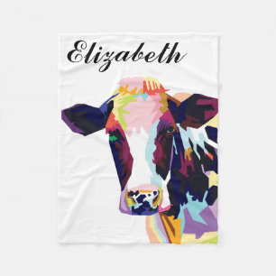 Persoonlijke kleurrijke Pop Fleece Deken
