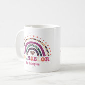 Persoonlijke kleurrijke raadgever koffiemok (Voorkant links)