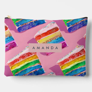 Persoonlijke Kleurrijke Regenboog Cakepunt Etui