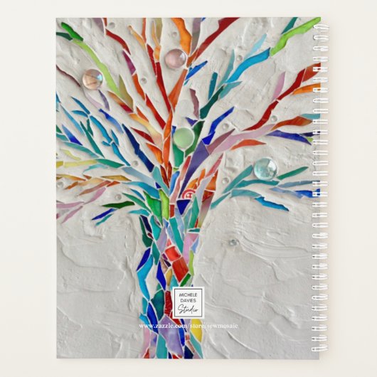 Persoonlijke kleurrijke structuur planner (Achterkant)