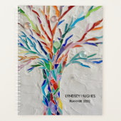 Persoonlijke kleurrijke structuur planner (Voorkant)