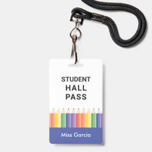 Persoonlijke Kleurrijke Studenten Hal Pas Badge