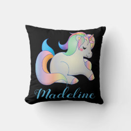 Persoonlijke kleurrijke Unicorn Kussen