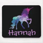 Persoonlijke kleurrijke Unicorn Muismat (Voorkant)