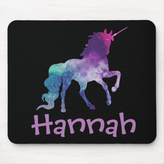 Persoonlijke kleurrijke Unicorn Muismat (Voorkant)