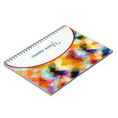 Persoonlijke kleurrijke vlinders notitieboek (Linkerzijde)