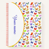 Persoonlijke kleurrijke vlinders notitieboek (Voorkant)