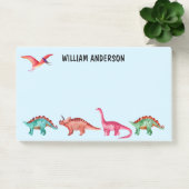 Persoonlijke kleurrijke Waterverf Dinosaur Post-it® Notes (Kantoor)