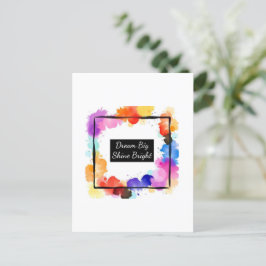 Persoonlijke Kleurspat Citaten Muurkunst | Op Maat Briefkaart