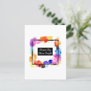 Persoonlijke Kleurspatquote Muurkunst Op Maat Ge Briefkaart