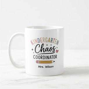 Persoonlijke kleuterklas chaoscoördinator koffiemok