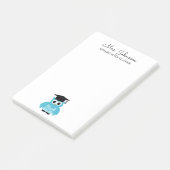 Persoonlijke kleuterleerkracht leuke uil post-it® notes (Schuin)