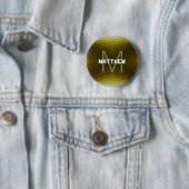 Persoonlijke knop Goud - HAMbyWG Ronde Button 5,7 Cm (In situ)