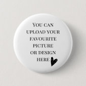 Persoonlijke knopspeld 2-1/4" ronde button 5,7 cm (Voorkant)