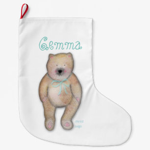 Persoonlijke knuffel beer Kerst Sock Grote Kerstsok