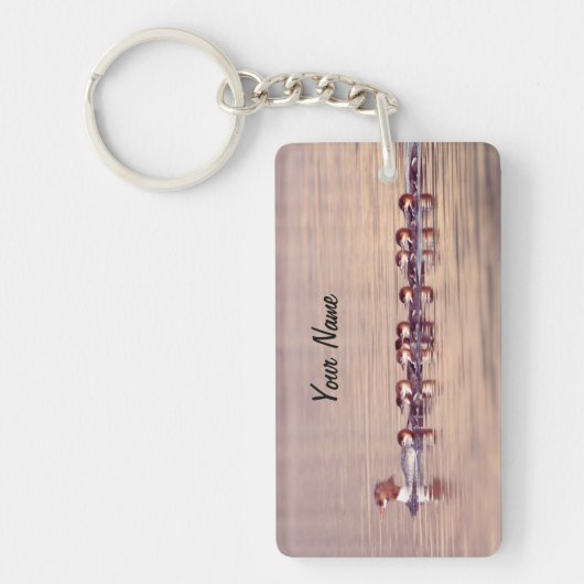 Persoonlijke Knuffel Eend Familie Sleutelhanger (Voorkant)