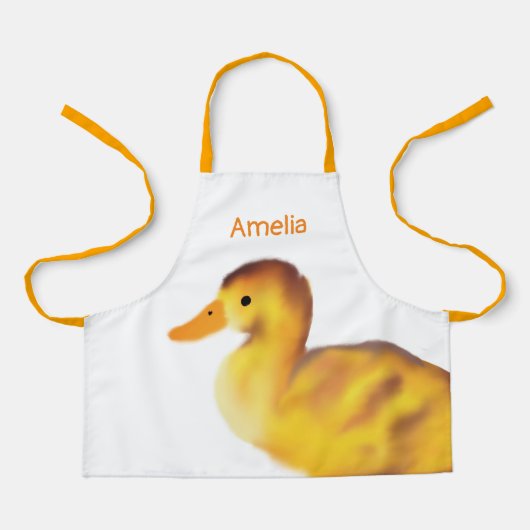 Persoonlijke knuffel eend schort (Voorkant)